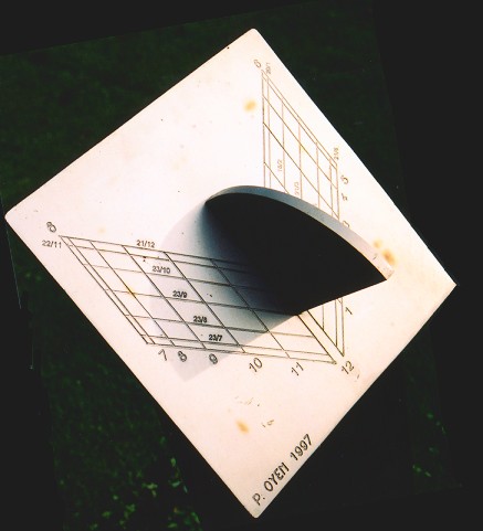 Monofilar sundial in Rupelmonde