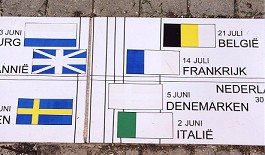 Verbleekte vlaggen (juli 2001)