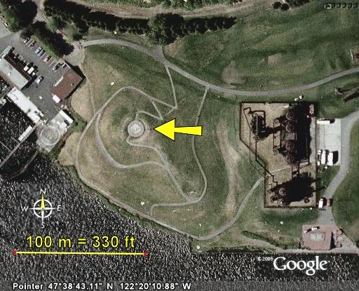 Satellite view of Gasworks Park