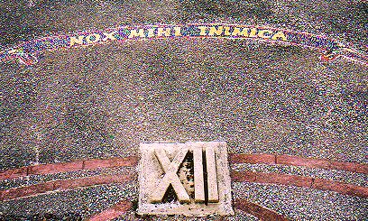 Motto in mosaic