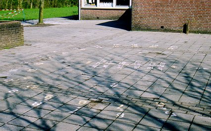 Schoolyard, Grijpskerk (April 2001)