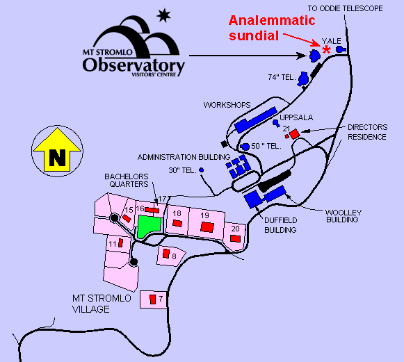 Map of the Observatory grounds