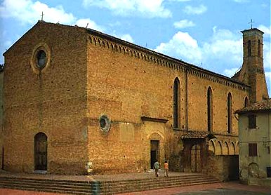 De kerk van Sant'Agostino vóór 1994