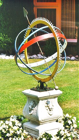 Equatoriale zonnewijzer, Terborg (juli 1999)