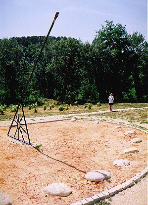 Pleinzonnewijzer langs de Ouvèze (juli 2000)