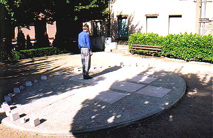 Analemmatic sundial, Vienne (July 2000)